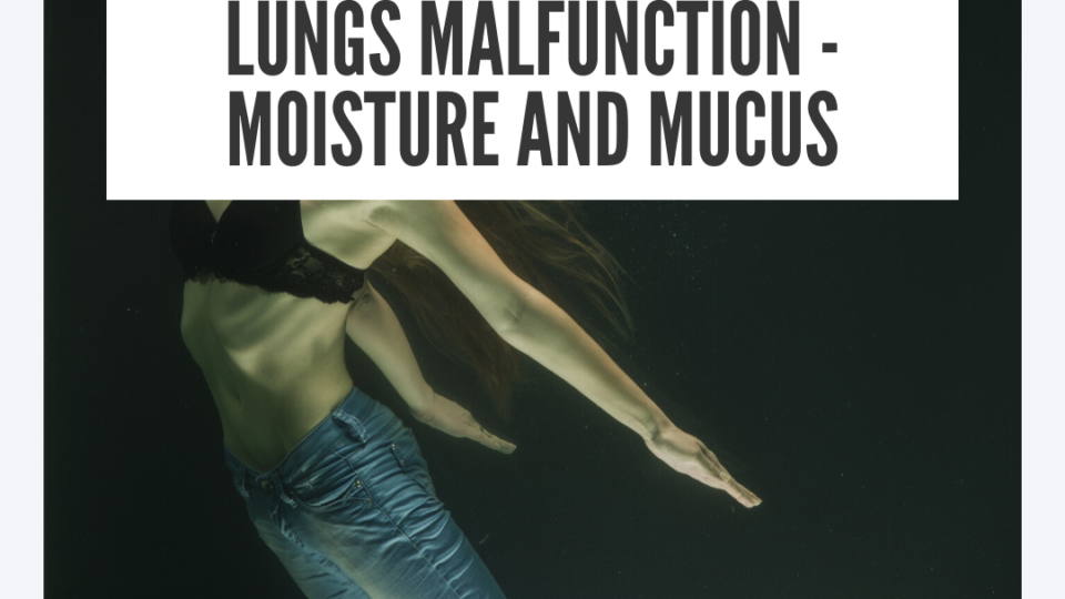 Lungs malfunctioning because of moisture and mucus